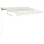 Automatic awning with LED and wind sensor cream 350x250 cm by vidaXL, Awnings - Ref: Foro24-3068892, Price: 486,03 €, Discoun...