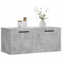 Armario de pared madera ingeniería gris hormigón 80x36,5x35 cm by , Lockers and storage cabinets - Ref: Foro24-830072, Price:...
