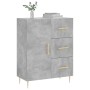Aparador de madera de ingeniería gris hormigón 69,5x34x90 cm de , Aparadores - Ref: Foro24-827904, Precio: 90,98 €, Descuento: %