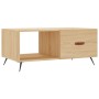 Mesa de centro madera contrachapada roble Sonoma 90x50x40 cm by , Coffee table - Ref: Foro24-829183, Price: 55,25 €, Discount: %