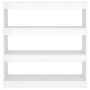 Estantería/divisor de espacios blanco brillante 100x30x103 cm von , Bücherregale und Regale - Ref: Foro24-811751, Preis: 86,4...