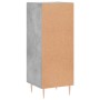 Aparador de madera contrachapada gris hormigón 34,5x34x90 cm de , Aparadores - Ref: Foro24-828784, Precio: 56,14 €, Descuento: %