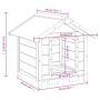Caseta para perros madera maciza de pino gris 65x65x61,5 cm von , Hundehütten und Zäune - Ref: Foro24-172274, Preis: 111,80 €...