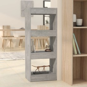 Estantería/divisor madera ingeniería gris hormigón 40x30x103 cm by , Bookcases and shelves - Ref: Foro24-811614, Price: 57,89...