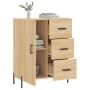 Aparador de madera de ingeniería roble Sonoma 69,5x34x90 cm by , Sideboards - Ref: Foro24-827927, Price: 107,84 €, Discount: %