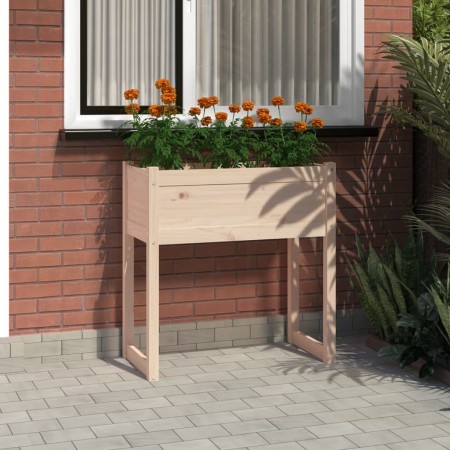 Jardinera de madera maciza de pino 78x40x81 cm von , Töpfe und Pflanzgefäße - Ref: Foro24-822132, Preis: 65,00 €, Rabatt: %