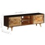 Mueble para TV de madera maciza de mango 140x30x45 cm von , Schränke und Lagerung - Ref: Foro24-246162, Preis: 219,94 €, Raba...