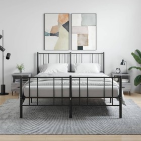 Mesitas noche 2 uds madera ingeniería gris Sonoma 40x35x47,5 cm by , Nightstands - Ref: Foro24-827481, Price: 60,80 €, Discou...