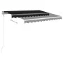 Automatic awning with LED and wind sensor anthracite 350x250cm by vidaXL, Awnings - Ref: Foro24-3068894, Price: 485,82 €, Dis...