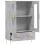 Aparador alto madera de ingeniería gris hormigón 69,5x31x115 cm de , Aparadores - Ref: Foro24-828288, Precio: 86,95 €
