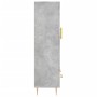 Aparador alto madera de ingeniería gris hormigón 69,5x31x115 cm by , Sideboards - Ref: Foro24-828288, Price: 86,95 €, Discoun...