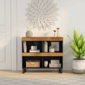 Armario auxiliar de madera maciza de mango 85x33x75 cm de , Mesitas de noche - Ref: Foro24-352900, Precio: 142,74 €, Descuent...