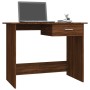 Escritorio de madera contrachapada marrón roble 100x50x76 cm von , Schreibtische - Ref: Foro24-815335, Preis: 77,43 €, Rabatt: %