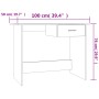 Escritorio de madera contrachapada marrón roble 100x50x76 cm von , Schreibtische - Ref: Foro24-815335, Preis: 77,43 €, Rabatt: %