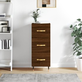 Aparador madera de ingeniería marrón roble 34,5x34x90 cm de , Aparadores - Ref: Foro24-828587, Precio: 69,50 €, Descuento: %