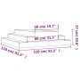 Jardinera de madera maciza de pino 110x110x27 cm von , Töpfe und Pflanzgefäße - Ref: Foro24-823899, Preis: 47,00 €, Rabatt: %