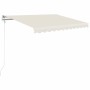 Cremefarbene manuell einziehbare Markise 350 x 250 cm von vidaXL, Markisen - Ref: Foro24-3068877, Preis: 400,97 €, Rabatt: %