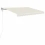 Toldo retráctil manual crema 350x250 cm de vidaXL, Toldos - Ref: Foro24-3068877, Precio: 447,74 €, Descuento: %