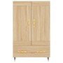 Aparador alto madera de ingeniería roble Sonoma 69,5x31x115 cm by , Sideboards - Ref: Foro24-830303, Price: 86,07 €, Discount: %