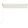 Toldo retráctil manual crema 350x250 cm de vidaXL, Toldos - Ref: Foro24-3068877, Precio: 447,74 €, Descuento: %