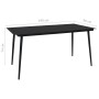 Set de comedor de jardín 9 pzas cuerda de algodón y acero negro von , Gartensets - Ref: Foro24-48571, Preis: 511,85 €, Rabatt: %