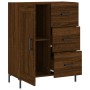 Aparador de madera de ingeniería marrón roble 69,5x34x90 cm by , Sideboards - Ref: Foro24-830267, Price: 100,21 €, Discount: %