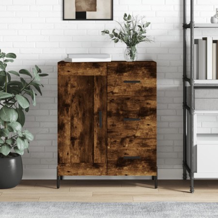 Aparador de madera de ingeniería roble ahumado 69,5x34x90 cm de , Aparadores - Ref: Foro24-830273, Precio: 102,67 €