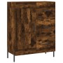 Aparador de madera de ingeniería roble ahumado 69,5x34x90 cm by , Sideboards - Ref: Foro24-830273, Price: 102,75 €, Discount: %
