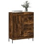 Aparador de madera de ingeniería roble ahumado 69,5x34x90 cm by , Sideboards - Ref: Foro24-830273, Price: 102,75 €, Discount: %