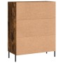 Aparador de madera de ingeniería roble ahumado 69,5x34x90 cm by , Sideboards - Ref: Foro24-830273, Price: 102,75 €, Discount: %