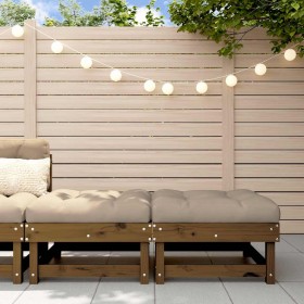 Taburetes de jardín con cojines 2 uds madera pino marrón miel de , Sofás modulares de exterior - Ref: Foro24-825467, Precio: ...