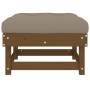Taburetes de jardín con cojines 2 uds madera pino marrón miel von , Modulare Sofas für den Außenbereich - Ref: Foro24-825467,...
