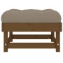 Taburetes de jardín con cojines 2 uds madera pino marrón miel von , Modulare Sofas für den Außenbereich - Ref: Foro24-825467,...