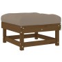 Taburetes de jardín con cojines 2 uds madera pino marrón miel von , Modulare Sofas für den Außenbereich - Ref: Foro24-825467,...