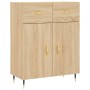 Aparador de madera de ingeniería roble Sonoma 69,5x34x90 cm de , Aparadores - Ref: Foro24-827959, Precio: 82,87 €, Descuento: %
