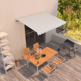 Toldo retráctil automático crema 350x250 cm de vidaXL, Toldos - Ref: Foro24-3068887, Precio: 334,77 €, Descuento: %