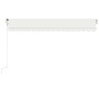 Automatic awning with LED and wind sensor cream 450x300 cm by vidaXL, Awnings - Ref: Foro24-3068932, Price: 626,15 €, Discoun...