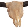 Escultura de cráneo de toro de pared de teca 69x6x60 cm von , Figuren, Skulpturen und Statuen - Ref: Foro24-244567, Preis: 85...