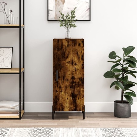 Aparador madera de ingeniería roble ahumado 34,5x34x90 cm by , Sideboards - Ref: Foro24-828553, Price: 63,20 €, Discount: %