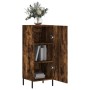 Aparador madera de ingeniería roble ahumado 34,5x34x90 cm by , Sideboards - Ref: Foro24-828553, Price: 63,20 €, Discount: %