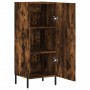 Aparador madera de ingeniería roble ahumado 34,5x34x90 cm by , Sideboards - Ref: Foro24-828553, Price: 63,20 €, Discount: %