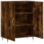 Aparador de madera de ingeniería roble ahumado 69,5x34x90 cm by , Sideboards - Ref: Foro24-827705, Price: 75,49 €, Discount: %