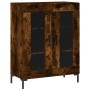 Aparador de madera de ingeniería roble ahumado 69,5x34x90 cm von , Sideboards - Ref: Foro24-827793, Preis: 84,11 €, Rabatt: %