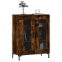 Aparador de madera de ingeniería roble ahumado 69,5x34x90 cm von , Sideboards - Ref: Foro24-827793, Preis: 84,11 €, Rabatt: %