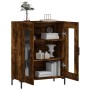Aparador de madera de ingeniería roble ahumado 69,5x34x90 cm von , Sideboards - Ref: Foro24-827793, Preis: 84,11 €, Rabatt: %