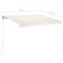 Automatische ausfahrbare Markise in Creme, 350x250 cm. von vidaXL, Markisen - Ref: Foro24-3068887, Preis: 325,72 €, Rabatt: %