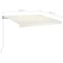 Toldo retráctil automático crema 350x250 cm by vidaXL, Awnings - Ref: Foro24-3068887, Price: 334,77 €, Discount: %