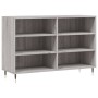 Aparador de madera de ingeniería gris Sonoma 103,5x35x70 cm von , Sideboards - Ref: Foro24-827106, Preis: 72,33 €, Rabatt: %