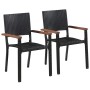 3-piece black garden dining set by vidaXL, Garden sets - Ref: Foro24-3068708, Price: 221,79 €, Discount: %