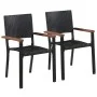 Juego de comedor para jardín 3 piezas negro de vidaXL, Conjuntos de jardín - Ref: Foro24-3068708, Precio: 213,72 €, Descuento: %